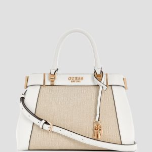 Anadela Canvas Satchel - Off-white