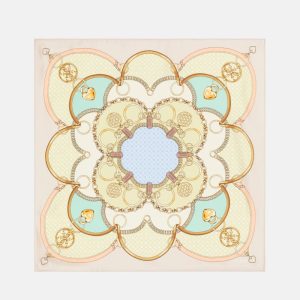 Gianna Printed Scarf - Beige