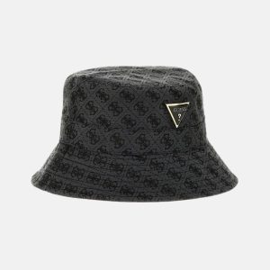 Noelle Jacquard Quattro G Bucket Hat - Black
