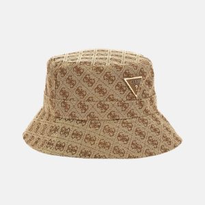 Noelle Jacquard Quattro G Bucket Hat - Brown