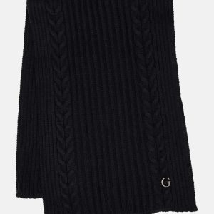 Shayla Knit Scarf - Black