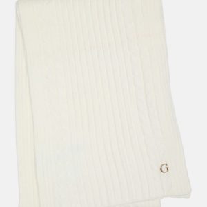 Shayla Knit Scarf - White