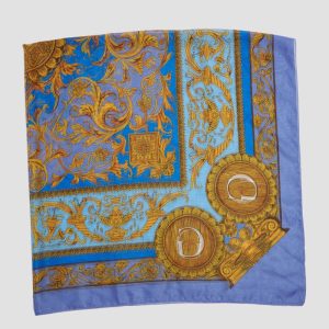 Eryn Sheer Silk Scarf - Blue