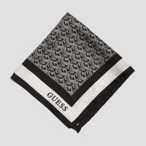 G Cube Printed Scarf - Black