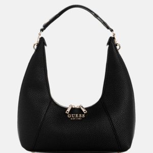 Calista Top-Zip Shoulder Bag - Black