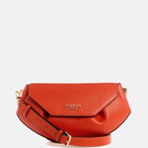 Amorette Fold-Over Crossbody - Orange