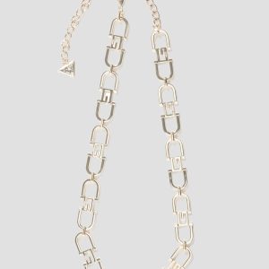 G Logo Chain Belt - White/Gold
