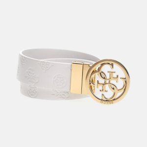 Phoebe Reversible Belt - White