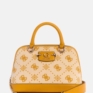 Neda Logo Dome Satchel - Yellow