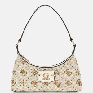 Neda Logo Shoulder Bag - Off-white