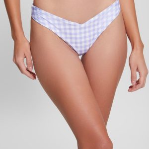 Eco V-Front Brazilian Bikini Bottoms - Purple