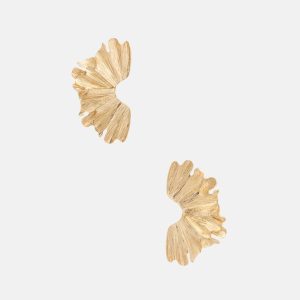 Gold-Tone Joli Fan Earrings - Gold