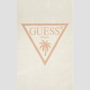 Jacquard Palm Triangle Logo Towel - White