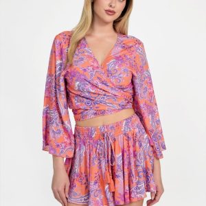 Eco Knotted Cropped Kimono - MultipleColors