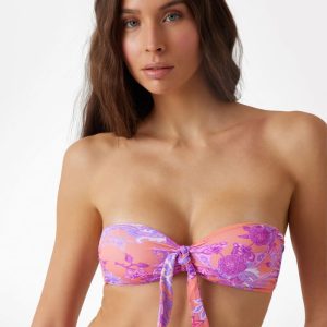Eco Knotted Bandeau Bikini Top - MultipleColors