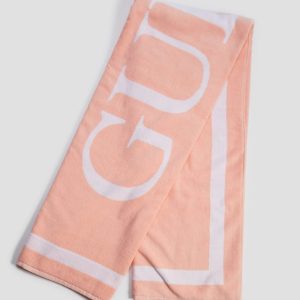 Jacquard Triangle Signature Towel - Orange