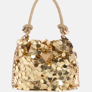 Holiday Shine Top-Handle Pouch - Gold