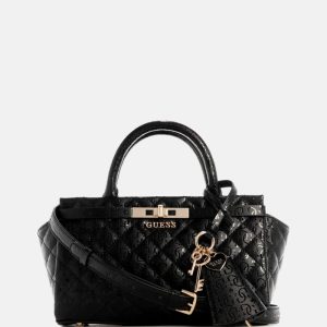 Idra Small Faux-Leather Satchel - Black