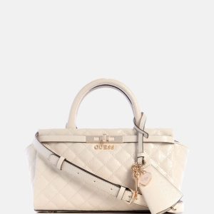 Idra Small Faux-Leather Satchel - Neutral