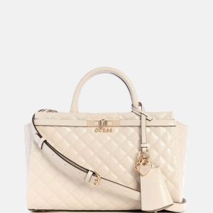 Idra Girlfriend Faux-Leather Satchel - Neutral