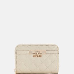 Idra Shine Medium Zip-Around Wallet - Neutral