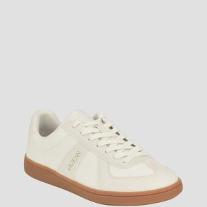 Bishan Faux-Leather Sneakers - Grey