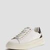 Elba Blocked Logo Low-Top Sneakers - White