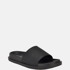 Vartino Logo Slide Sandals - Black