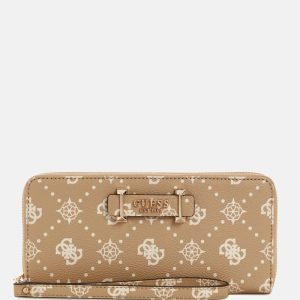 Silia Peony Large Wallet - Beige