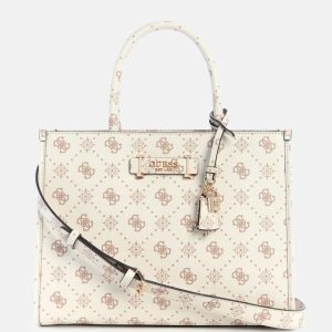 Silia Peony Dual Compartment Tote - Off-white