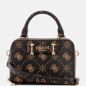 Silia Peony Mini Satchel - Brown
