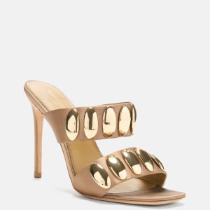 Myra Button Mule - Beige