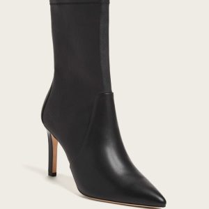 Mavrik Leather Ankle Bootie - Black