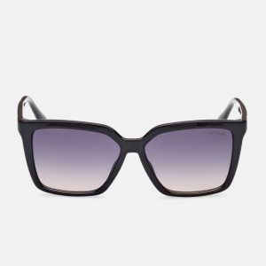 Madelyn Retro Square Sunglasses - Black