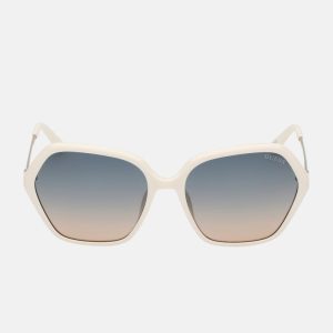 Anastasia Geometric Sunglasses - White