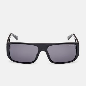 Damian Square Plastic Sunglasses - Black