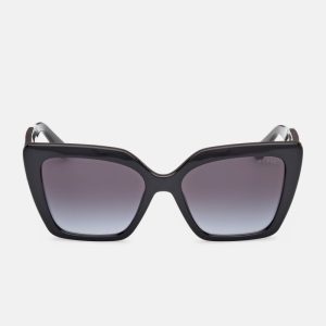 Square Plastic Sunglasses - Black