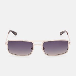 Narrow Aviator Sunglasses - Gold