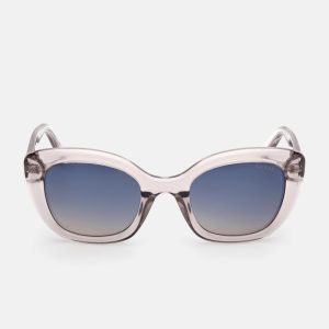 Bubble Cat-Eye Plastic Sunglasses - Blue