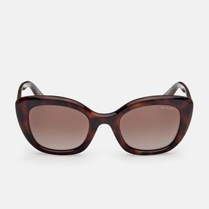 Bubble Cat-Eye Plastic Sunglasses - Brown