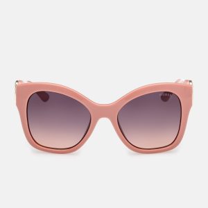 Butterfly Plastic Sunglasses - Pink
