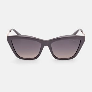 Cat-Eye Signature Plastic Sunglasses - Grey