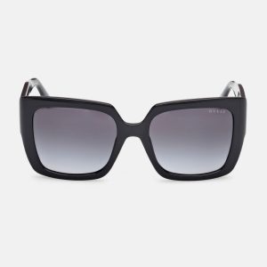 Square Quattro G Plastic Sunglasses - Black