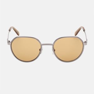 Round Metal Sunglasses - Silver/Gold