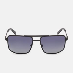 Metal Navigator Sunglasses - Black