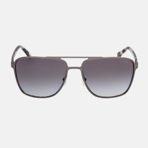 Metal Aviator Sunglasses - Black
