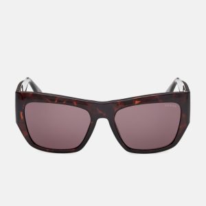 Blossom Square Plastic Sunglasses - Brown