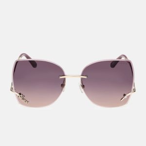 Raelynn Square Rimless Sunglasses - Pink