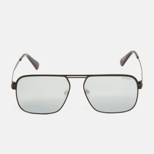 Top Bar Aviator Sunglasses - Black