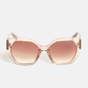 Triangle Geometric Sunglasses - Brown